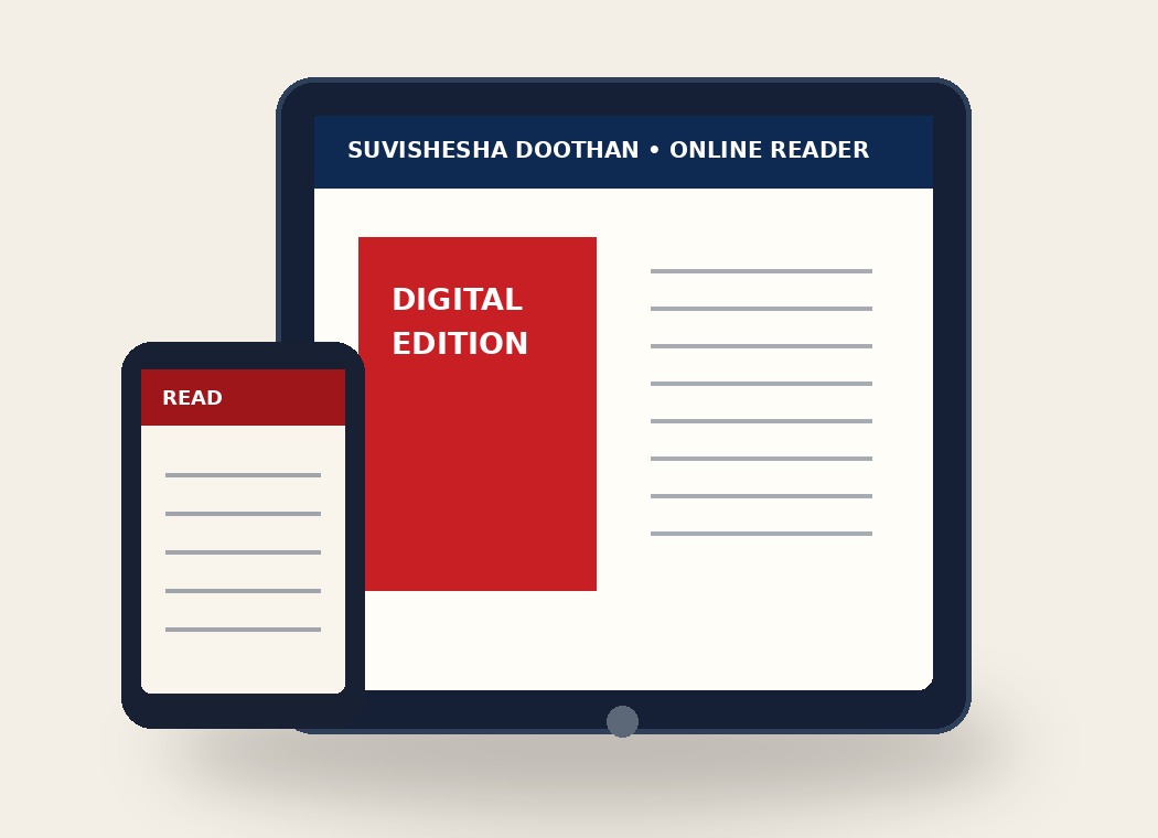 Suvisesha Doothan digital reader on devices